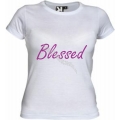 Tricou alb femei, Blessed
